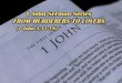 1 John - From Murderers to Lovers (1 John 3-11-18)