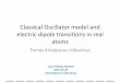 Classical Oscillator model and electric dipole transitions 