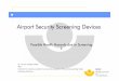 Airport Airport Security SecuritySecurity Screening