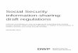 Social Security information-sharing: draft regulations