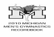 2010 Michigan Menâ€™s gyMnastics RecoRdbook