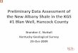 Preliminary Data Assessment of the New Albany Shale in the KGS #1