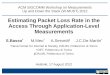 Estimating Packet Loss Rate in the Access Through Application