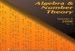 Algebra & Number Theory - Mathematical Sciences Publishers