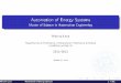 Automation of Energy Systems