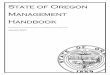 State of Oregon Management Handbook