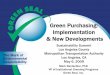 Green Purchasing: Implementation & New Developments