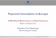 Payment Innovation in Europe - World Bank