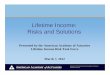 Lifetime Income: Risks and Solutions - American Academy of Actuaries