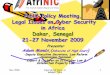 Public Policy Meeting, Legal Issues on Cyber Security in Africa