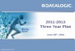 2011-2013 Three Year Plan - Datalogic - a world-class producer of