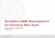 Scalable LAMP Development for Growing Web Apps