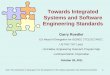 Towards Integrated Systems and Software Engineering Standards