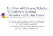 An Internet-Intranet Solution for Software System Estimation with