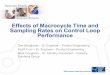 Effects of Macrocycle Time and Sampling Rates on Control Loop Performance Effects of