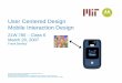 User Centered Design Mobile Interaction Design