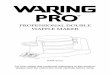 WMK600 Series Professional Double Waffle Maker Instruction Booklet