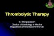 Thrombolytic Therapy - Khon Kaen University
