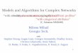 Models and Algorithms for Complex Networks - Stanford University