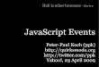 JavaScript Events - Quirks mode