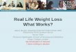 Real life weight loss: what works? - ESC | Congresses | Acute