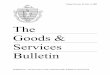 The Goods & Services Bulletin