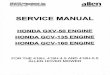 Service Manual - Honda GCV - Seago International