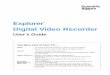 Explorer Digital Video Recorder