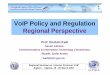 VoIP Policy and Regulation Regional Perspective