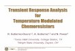Transient Response Analysis for Temperature Modulated
