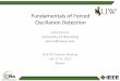 Forced Oscillation Detection Fundamentals Fundamentals of 