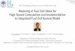 Modeling of Fuel Cell Stack for High-Speed Computation and 