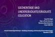 Geoheritage and Undergraduate/Graduate Education