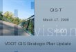 VDOT GIS Strategic Plan Update - GIS-T.org