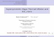 Supersymmetric Higgs Thermal Inflation and the -term