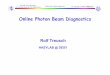 Online Photon Beam Diagnostics