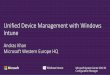 Unified Device Management with Windows Intune