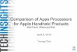 Comparing Apple Apps Processors - Techinsights