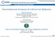 Electrothermal Analysis of Lithium Ion Batteries (Presentation)