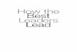 How the Best Leaders Lead New - Achieve All Your Goals and Be