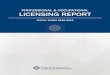PROFESSIONAL & OCCUPATIONAL LICENSING REPORT