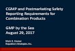 CGMP and Postmarketing Safety Reporting Requirements for 