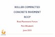 ROLLER COMPACTED CONCRETE PAVEMENT RCCP