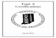 Type A Certifications