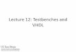 Lecture 12: Testbenches and VHDL