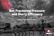 Net Fracturing Pressure and Slurry Efficiency