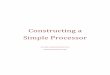 Constructing a Simple Processor