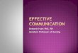 Effective Communication - ADVANCE for Nurses