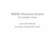 NSERC Discovery Grants An Insiders View