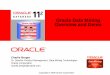 Oracle Data Mining Overview and Demo Oracle 11